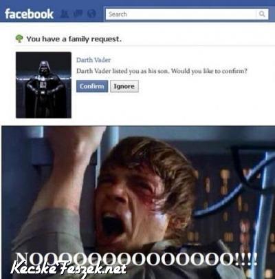 Darth Vader s a Facebook