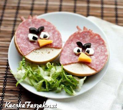 Angry Birds szendvics