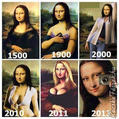 Mona Lisa halad a korral