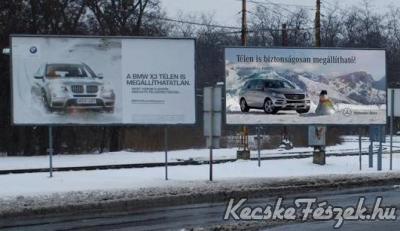 BMW vs Mercedes plakátháború