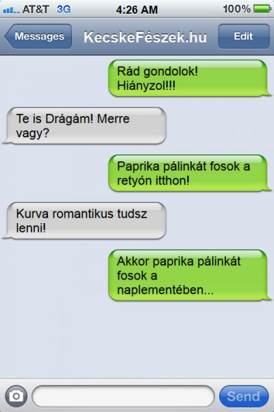 Romantikus SMS